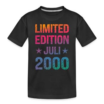 Limited Edition Birthday Party Vintage 2000 - Kids' Premium Organic T-Shirt - black - Front