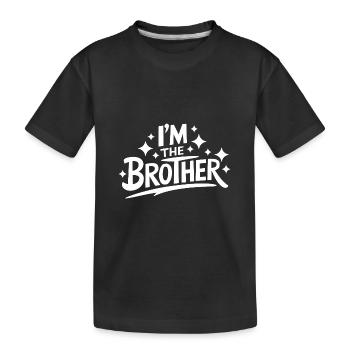 Frère Grand Frère Frère Famille - T-shirt bio Premium Enfant - noir - Devant