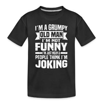 Geschenkidee für Vatertag - Kinder Premium Bio T-Shirt - Schwarz - Vorne