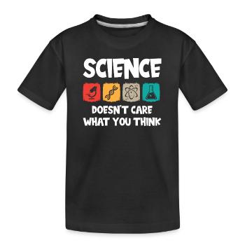 Science - Kids' Premium Organic T-Shirt - black - Front