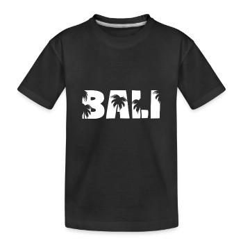 Palmiers de Bali - T-shirt bio Premium Enfant - noir - Devant