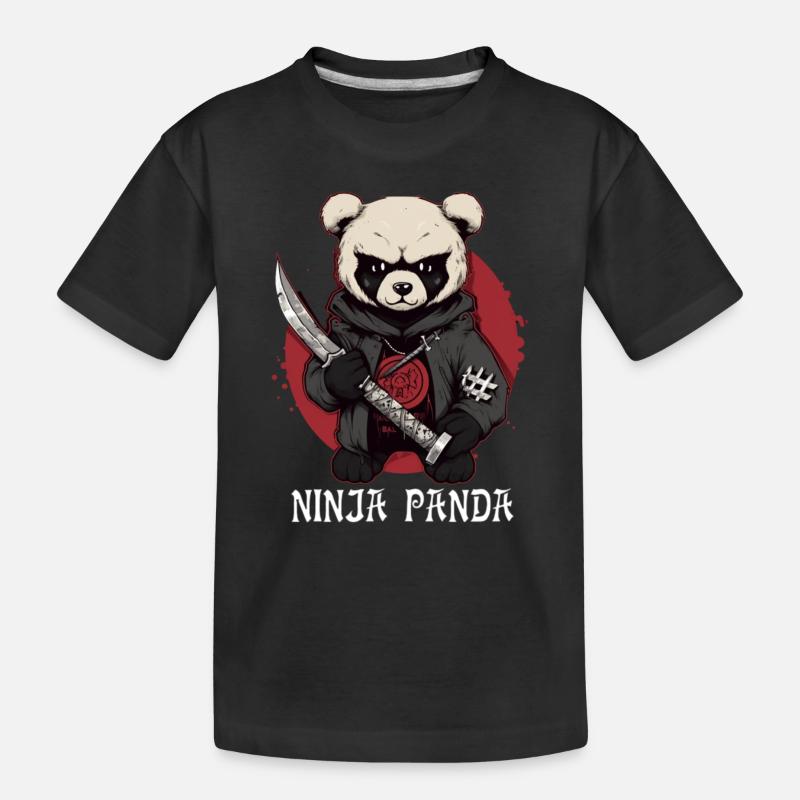 Ninja Panda - T-shirt bio Premium Enfant - noir