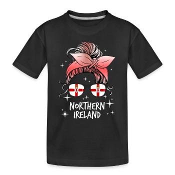 Irlande du Nord - T-shirt bio Premium Enfant - noir - Devant