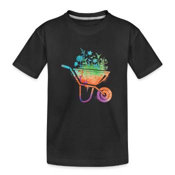 Garden Florist Gardener Ladies Children Gardener - Kids' Premium Organic T-Shirt - black - Front