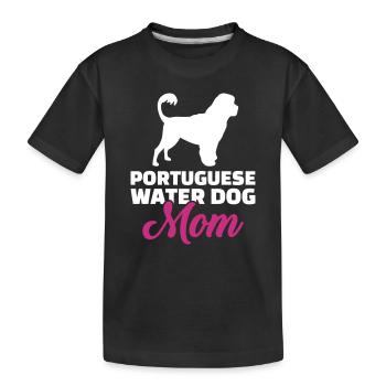 Portugiesischer Wasserhund - Kinder Premium Bio T-Shirt - Schwarz - Vorne