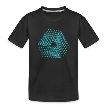 des points abstraits - T-shirt bio Premium Enfant - noir - Devant