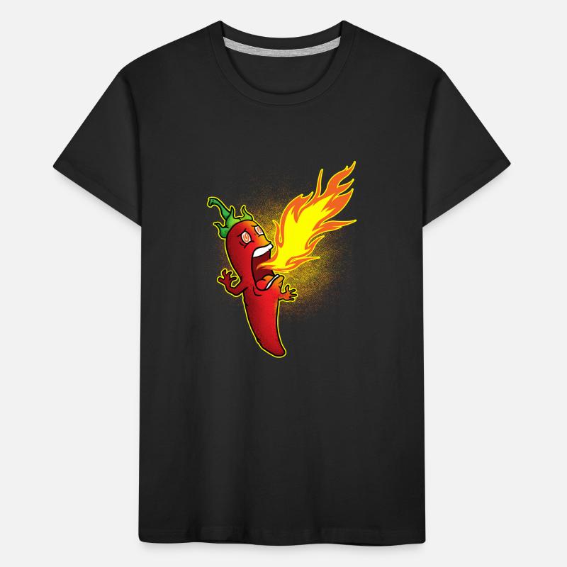 Chili spits fire Kids' Premium Organic T-Shirt