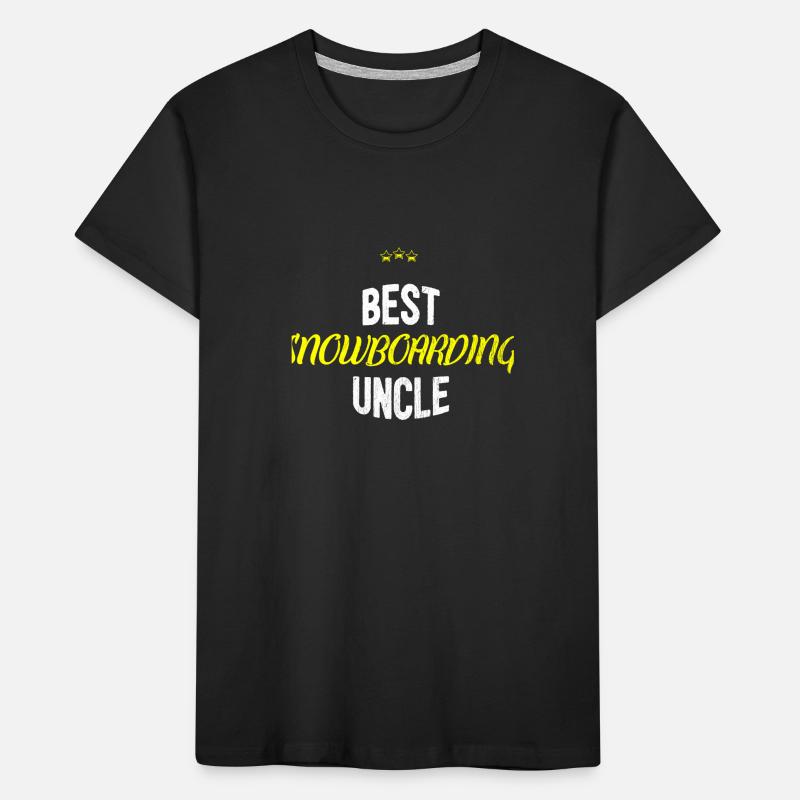 Distressed - BEST UNCLE SNOWBOARD T-shirt bio Premium Enfant