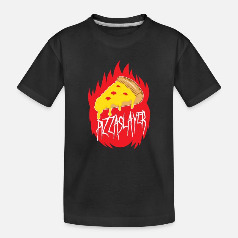 Pizza Slayer - T-shirt bio Premium Enfant - noir