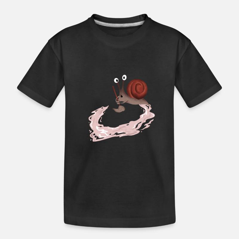 Dumme Schnecke Geschenk - Kinder Premium Bio T-Shirt - Schwarz