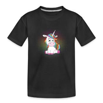 doux Unicorn - T-shirt bio Premium Enfant - noir - Devant