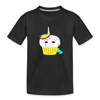 Unicorn Noël nouveau nouveau cadeau arc-en- - T-shirt bio Premium Enfant - noir - Devant