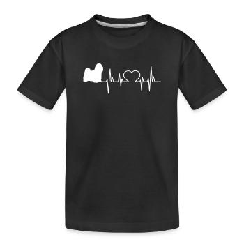Terrier tibétain shirt cadeau - T-shirt bio Premium Enfant - noir - Devant