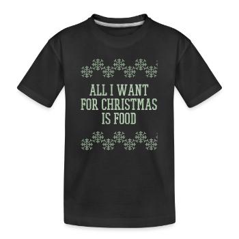 Ugly Christmas Sweater Christmas Gift - Kids' Premium Organic T-Shirt - black - Front