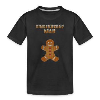 partenaires de pain d'épice laid de Noël T-shirt - T-shirt bio Premium Enfant - noir - Devant