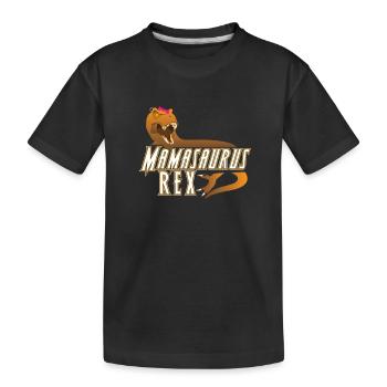 Mamasaurus Rex Mother's Day Mum Gift - Kids' Premium Organic T-Shirt - black - Front