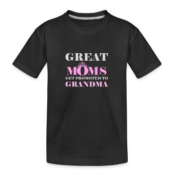 Oma & Grossmutter - Kinder Premium Bio T-Shirt - Schwarz - Vorne
