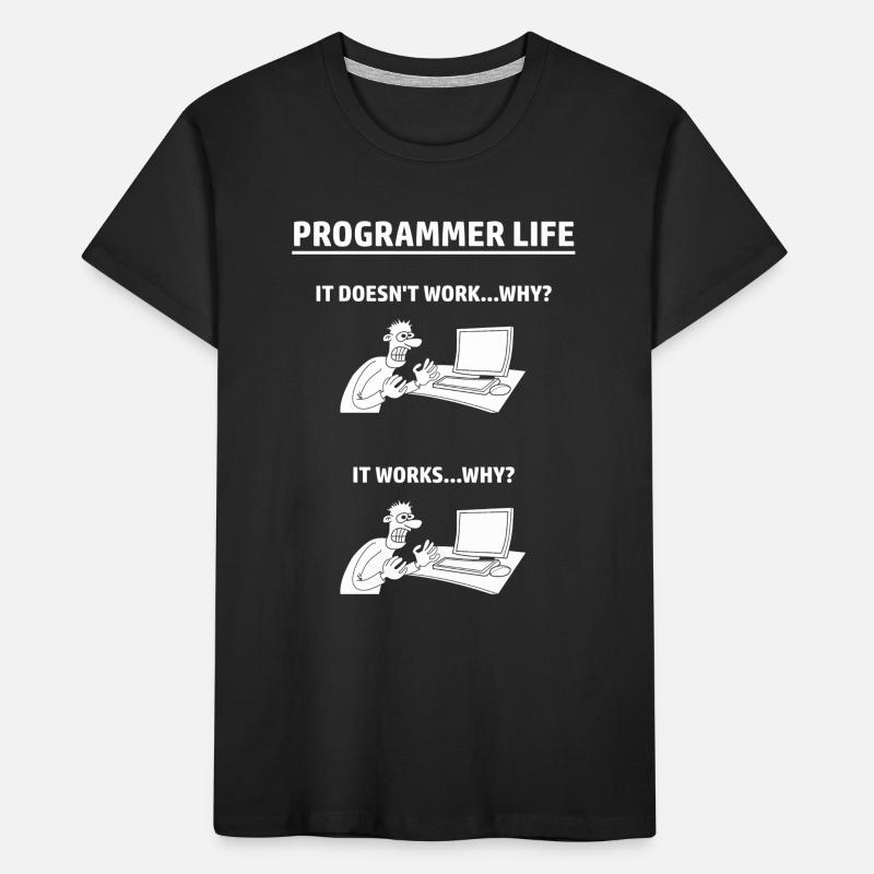 Programmierer Humor Informatik IT Kinder Premium Bio T-Shirt