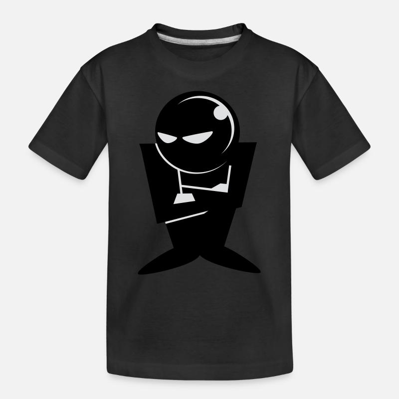 Mürrisch - Kinder Premium Bio T-Shirt - Schwarz