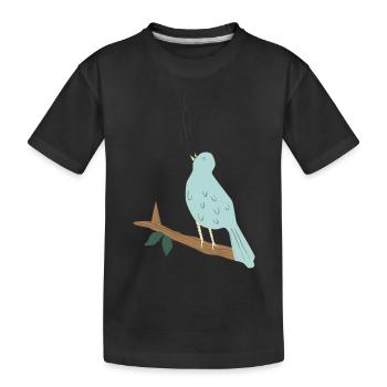 baum tree baumstamm wald forest woods45 - Kinder Premium Bio T-Shirt - Schwarz - Vorne