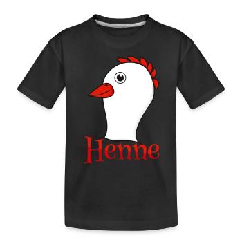 Chemise partenaire poule - T-shirt bio Premium Enfant - noir - Devant