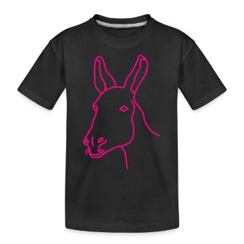 Esel d’âne - T-shirt bio Premium Enfant - noir - Devant