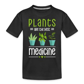Herbe médicinale Maladie du médecin en bonne santé - T-shirt bio Premium Enfant - noir - Devant