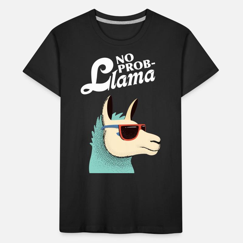 Pas de Prob-Llama - Lama Alpaca Office Saying T-shirt bio Premium Enfant
