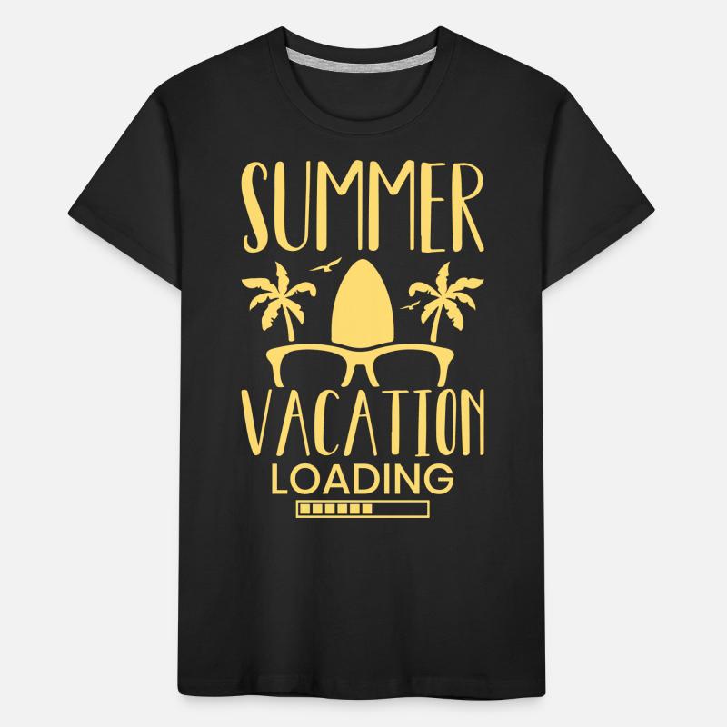 Summer Vacation Loading Kids' Premium Organic T-Shirt