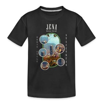 Jena Allemagne City Skyline Accueil Amour - T-shirt bio Premium Enfant - noir - Devant