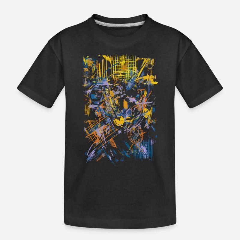 Art abstrait - Scifi - T-shirt bio Premium Enfant - noir