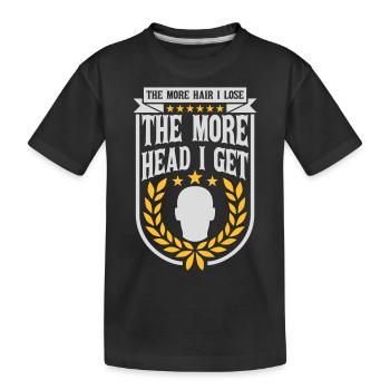 J’ai plus de tête - T-shirt bio Premium Enfant - noir - Devant