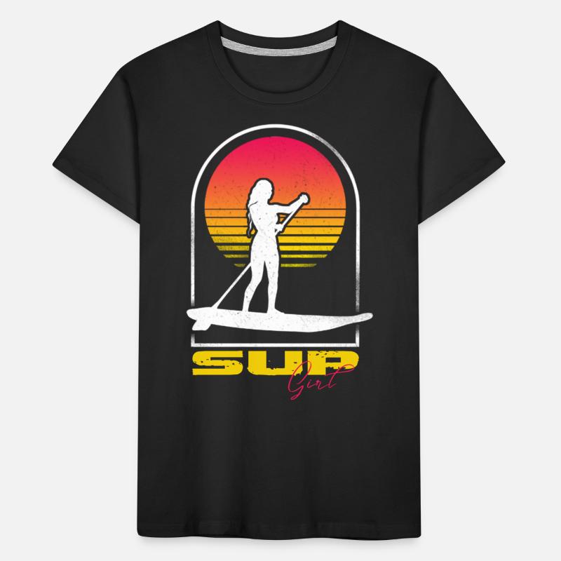 SUP board paddleboarding paddle supboard Stand Up Kids' Premium Organic T-Shirt
