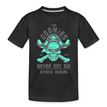 DIE GOONIES 3 - Kinder Premium Bio T-Shirt - Schwarz - Vorne