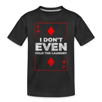 Jeu de cartes Gambling Blackjack All In - T-shirt bio Premium Enfant - noir - Devant