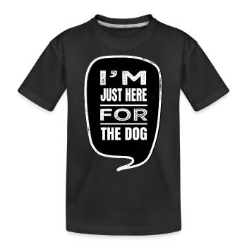 funny quote rescue dog owner adorable beagle - Kinder Premium Bio T-Shirt - Schwarz - Vorne