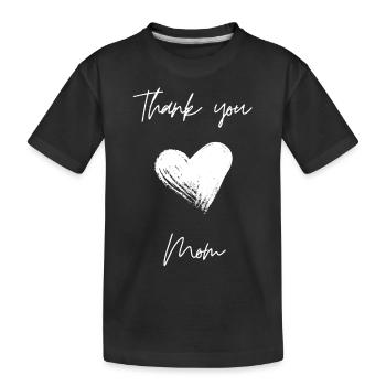 Merci maman - Cadeau de fête des mères - T-shirt bio Premium Enfant - noir - Devant
