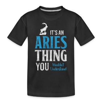 Horoscope Astrologie Superstition Fierté - T-shirt bio Premium Enfant - noir - Devant