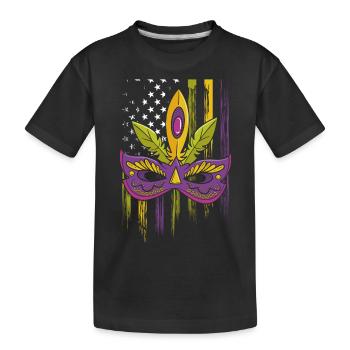 Perles de costume de carnaval - T-shirt bio Premium Enfant - noir - Devant