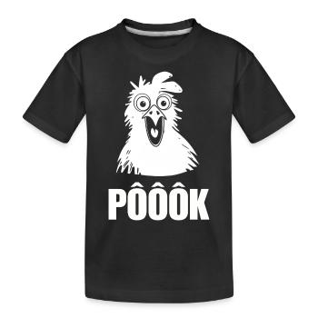 Poulet surprise - T-shirt bio Premium Enfant - noir - Devant