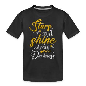 Étoile, Ciel, Espace, Ciel nocturne - T-shirt bio Premium Enfant - noir - Devant