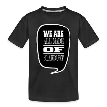 Idée cadeau Planètes En apesanteur Déclaration Conspiration - T-shirt bio Premium Enfant - noir - Devant