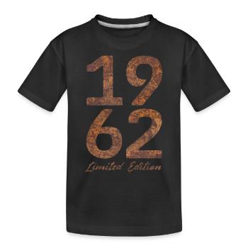 Vintage 1962 édition limitée look rouille - T-shirt bio Premium Enfant - noir - Devant