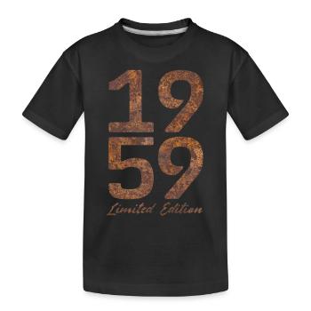 Vintage 1959 édition limitée look rouille - T-shirt bio Premium Enfant - noir - Devant