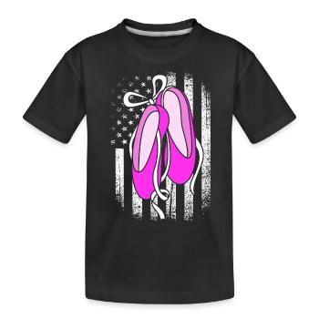 Danseuse de ballet - T-shirt bio Premium Enfant - noir - Devant