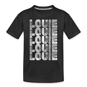 Frère Louie - T-shirt bio Premium Enfant - noir - Devant