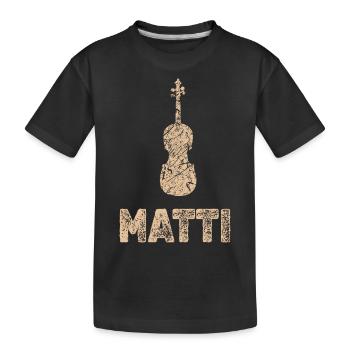 Matti en tant qu’alto - T-shirt bio Premium Enfant - noir - Devant