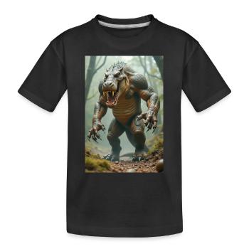 Ammit, bête monstrueuse, attendant par les écailles de j - T-shirt bio Premium Enfant - noir - Devant