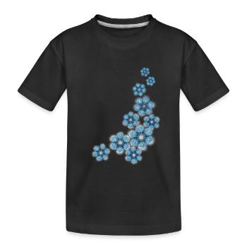 flocons de neige - T-shirt bio Premium Enfant - noir - Devant