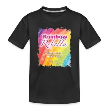Rainbow Rebella - Sonja Ariel von Staden - Kinder Premium Bio T-Shirt - Schwarz - Vorne